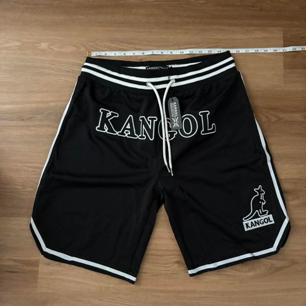 Kangol Mesh Shorts Black Size Large Brand New with Tags